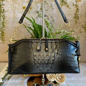 💟SALE$💟RARE TWILIGHT *AUDREY* Elongated BRAHMIN Shoulder Bag